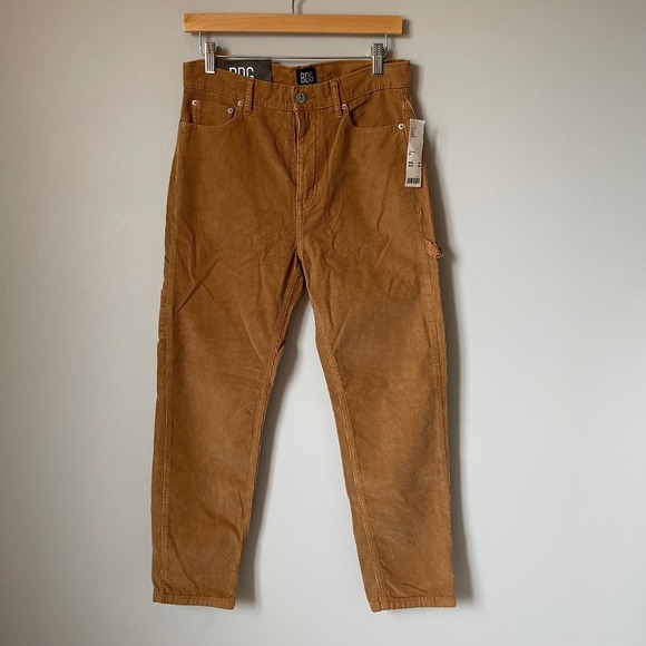 BDG Urban Outfitters Pants - BDG Urban Outfitters Corduroy Carpenter Pants Brown Slim Straight Fit Size 28